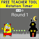Free Halloween Center Rotation Timer Teacher Tool for Inte