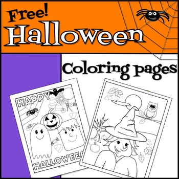 Free Halloween Coloring Pages by Terbet Lane | Teachers Pay Teachers