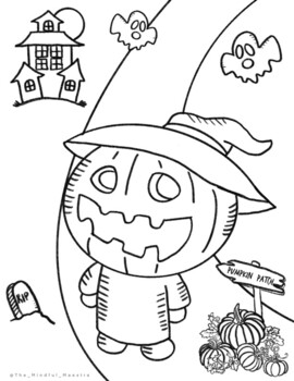 free halloween coloring pages for kindergarteners