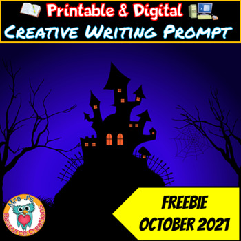 Preview of Free Halloween Creative Writing Prompt Activity - October 2021