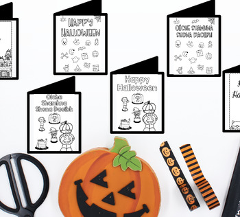 Free Halloween Greeting Card Templates by Class of Creativity TPT