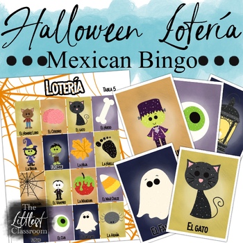 Preview of Free Halloween Loteria Game | Halloween Spanish Vocabulary Game | Mexican Bingo
