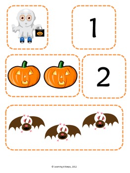 Free Halloween Math Center by Learning 4 Keeps | TPT