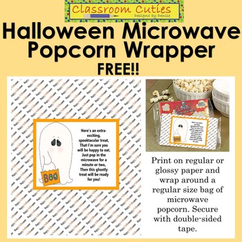 Free Halloween Microwave Popcorn Wrapper By Designz By Denise Tpt