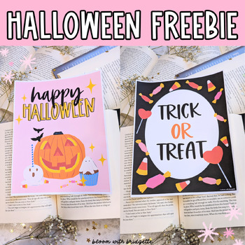 Preview of Halloween Classroom Posters - Classroom Décor Freebie