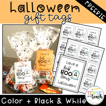 Preview of Free Halloween Printable Gift Tags