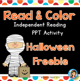 Free Halloween Read and Color PowerPoint