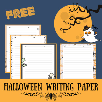Free Halloween Writing Paper by The Unraveled Teacher | TpT