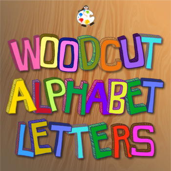 Preview of Free Hand Drawn Woodcut Alphabet ClipArt