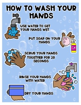 Free Handwashing Posters by Katie Leseman | Teachers Pay Teachers