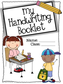 free handwriting booklet title page by mrsbrien tpt