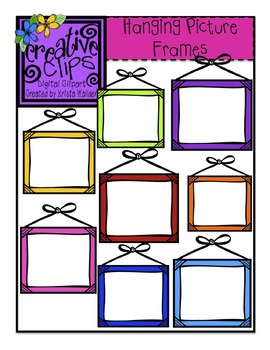 Preview of {Free} Hanging Picture Frames {Creative Clips Digital Clipart}