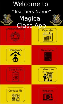 Preview of Free Magical Class App Template - Do Not Share/Sell
