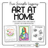 Free Home Art Lessons • Distance Learning • No Prep • Fun 