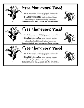 one free homework pass