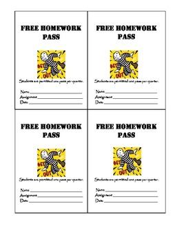 homework pass for students