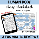 Free Human Body Maze (Print and Digital)