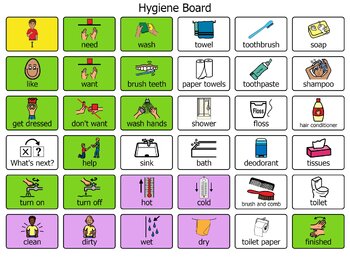 Preview of Free Hygiene Communication Board