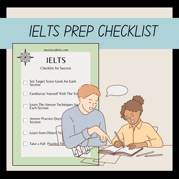 Preview of Free IELTS Checklist for ESL Test Preparation