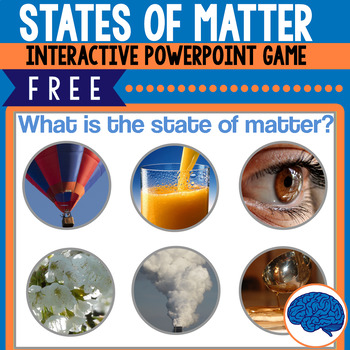 Preview of Free Interactive Game: Which state of matter is each object in?