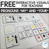 Free Interactive Visual for Teaching Pronouns My and Your