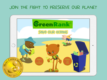 Preview of Award-winning, Free, Interactive eBook - Green Rank: Save Our Oceans