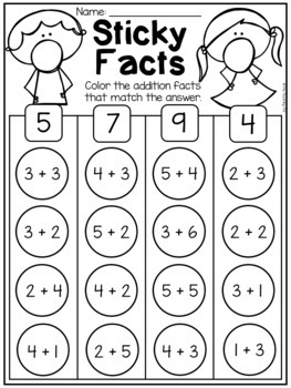 free kindergarten math worksheets by my teaching pal tpt