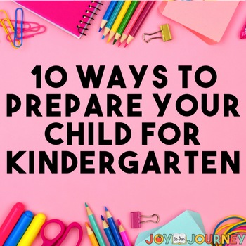 Free Kindergarten Readiness Checklist by Joy in the Journey by Jessica ...