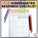Free Kindergarten Readiness Checklist