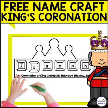 Preview of Free King Charles III Coronation Craft | Name Craft