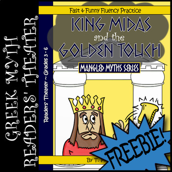 Preview of Free King Midas & the Golden Touch Greek Mythology Readers' Theater Script: 3-6