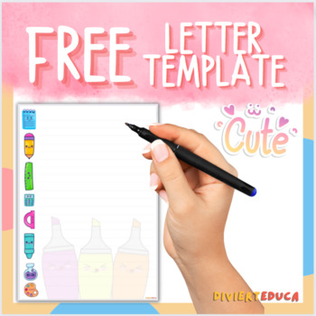 Preview of Free LETTER TEMPLATE - Write a letter