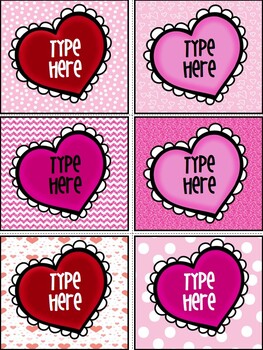 Preview of Free Labels - Editable Valentine's Day Gift Tags From Teachers  To Students 