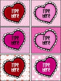 Free Labels - Editable Valentine's Day Gift Tags From Teac