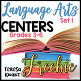 Free Literacy Centers for 3rd, 4th, 5th, and 6th Grade