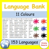 Free! Language Bank: 11 Colours in 153 Languages