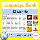 Free! Language Bank: 12 months in 156 languages