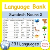 Free! Language Bank: Swadesh Nouns Set 2 in 231 languages