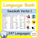 Free! Language Bank: Swadesh Verbs Set 1 in 247 languages