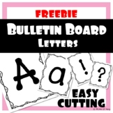 Free Large Bulletin board letters - Printable and easy cutting