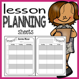 lesson plan template editable preschool teachers pay teachers