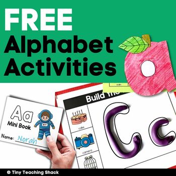 Preview of Alphabet Tracing and Beginning Sounds Practice Worksheets Freebie