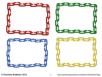 Preview of Free Linking Chain Labels - Small Frames Printable