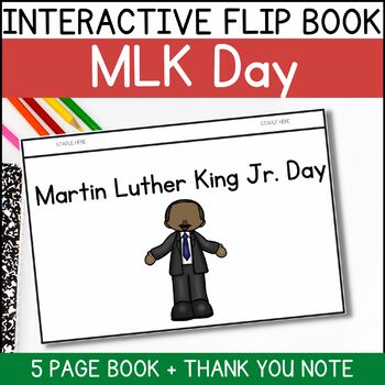 Preview of Martin Luther King Jr Day Interactive Flip Book for Early Readers