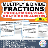 Free MULTIPLY AND DIVIDE FRACTIONS Word Problems with Grap