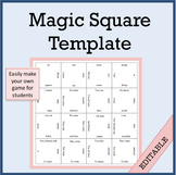 Magic Square Template