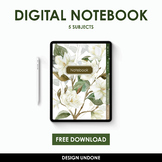 Free Magnolia Farmhouse Digital Notebook for GoodNotes or 