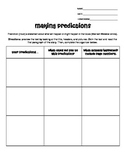 Making Predictions Graphic Organizer