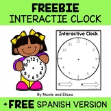FREE Telling Time Printable Clock Template + Spanish