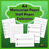 Free Manuscript Paper / Staff Paper Collection - A4 Paper Size